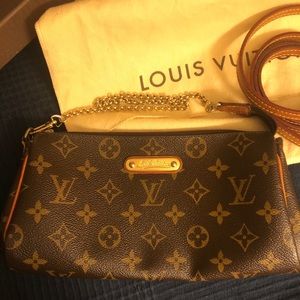 Louis Vuitton Eva clutch crossbody monogram LV